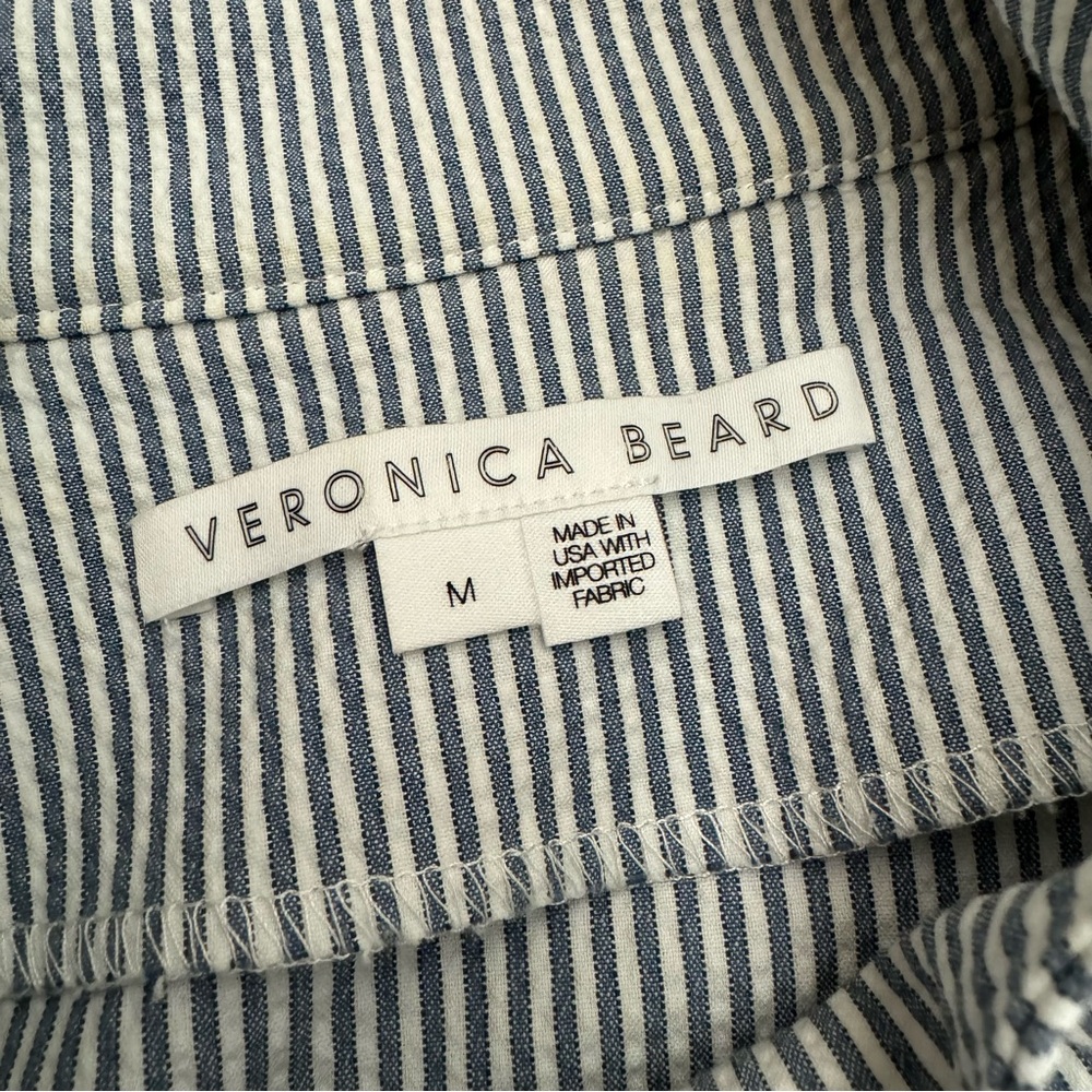 Veronica Beard York Seersucker Bomber Jacket Size Medium - Picture 7 of 16